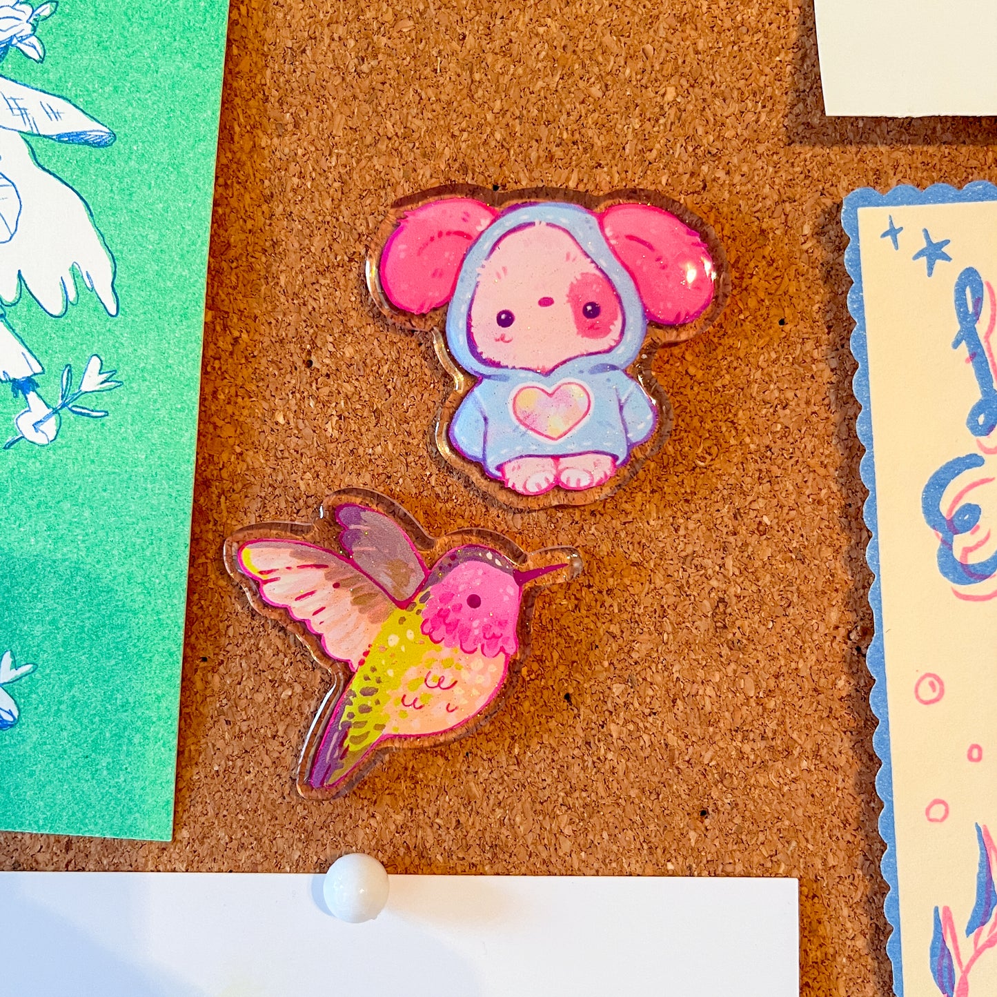 Peanut Butter the Dog Acrylic Pin