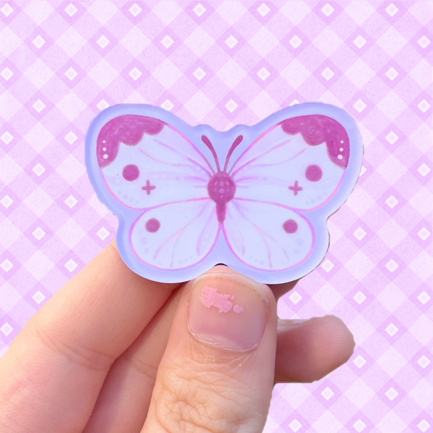 White Butterfly Acrylic Magnet