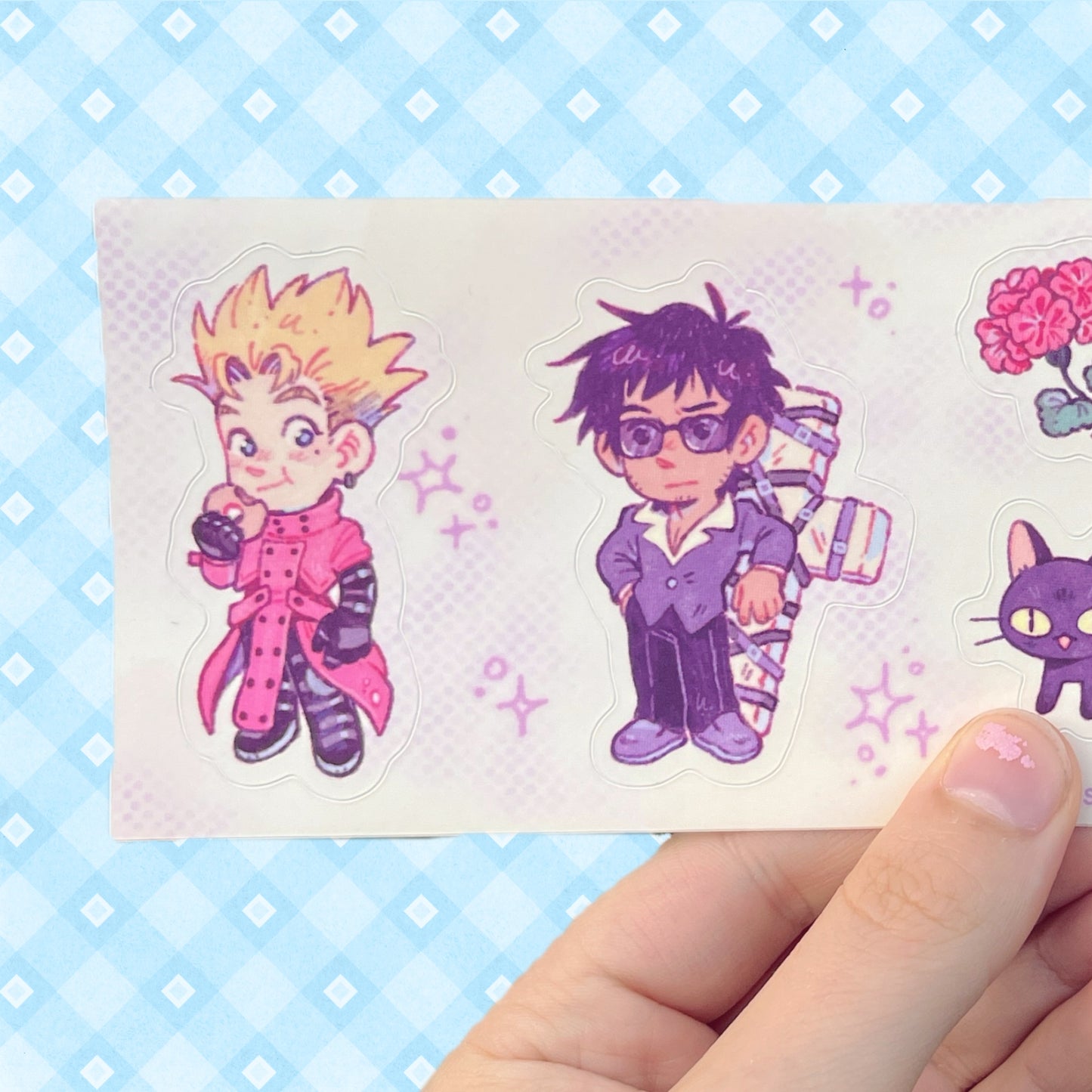 Trigun Character Sticker Sheet