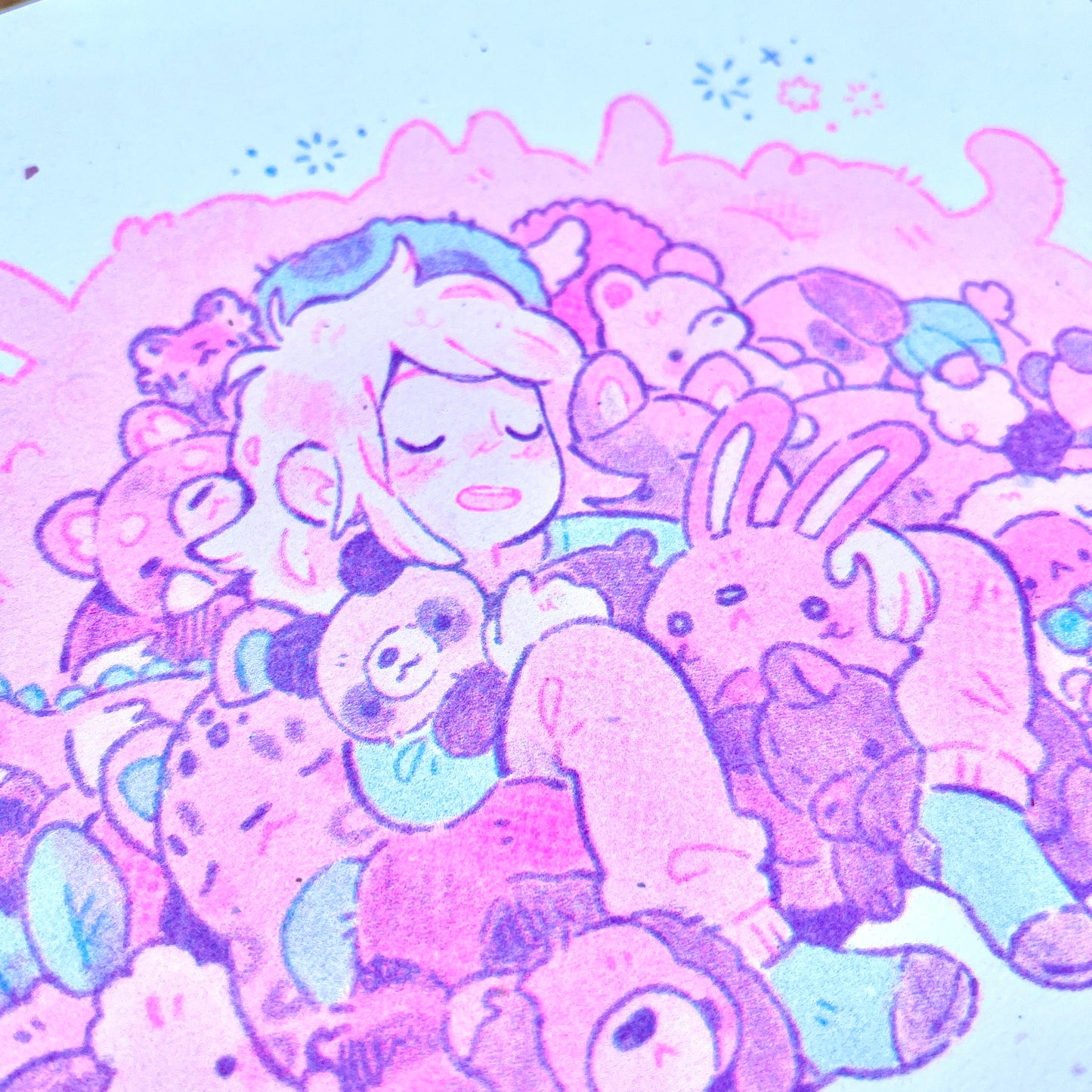 Stuffie Abundance Riso Print 8x10"
