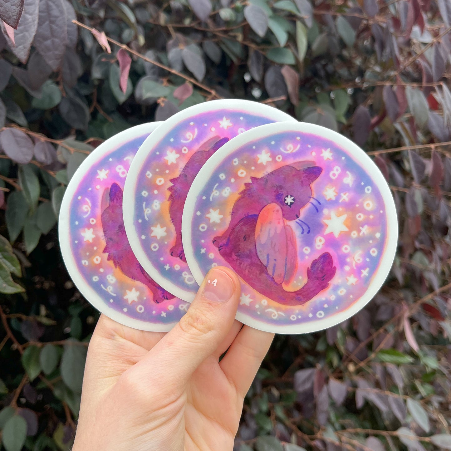 Glow-in-the-Dark Kitty Sticker