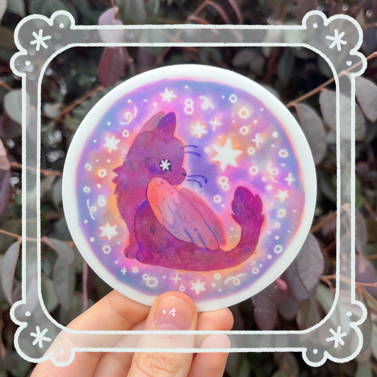 Glow-in-the-Dark Kitty Sticker