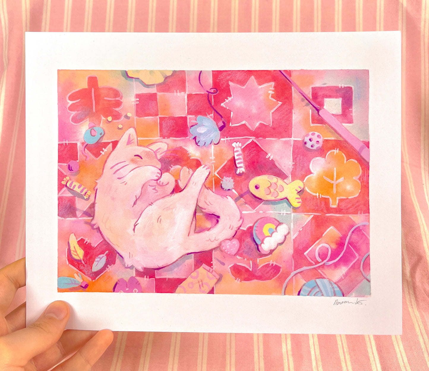 Cat Nap Print 8x10