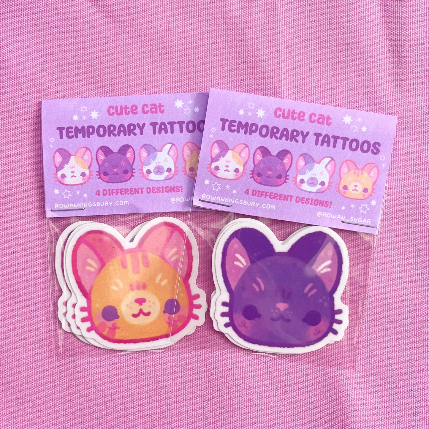 Cat Temporary Tattoo Pack