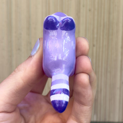 Raccoon Clay Figurine