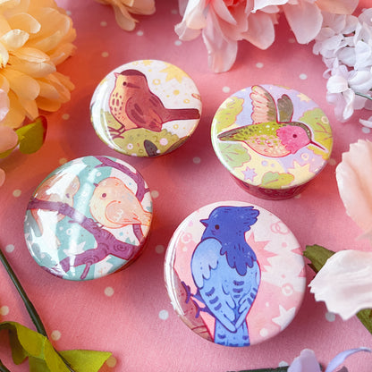 2" Backyard Bird Buttons