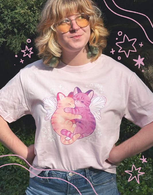 Cuddly Fairy Kittens Tshirt