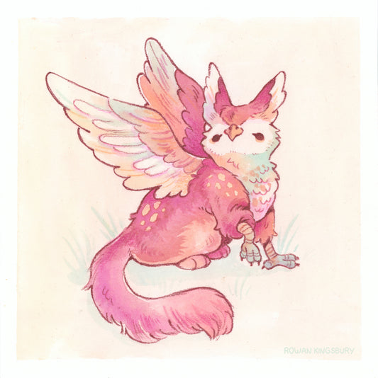Owl Gryphon - Original Painting