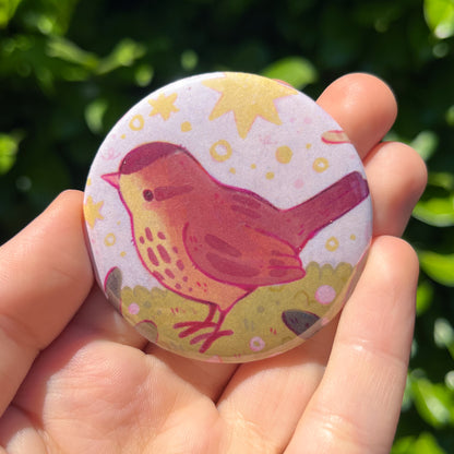 2" Backyard Bird Buttons