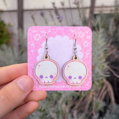 Skull Wooden Earrings