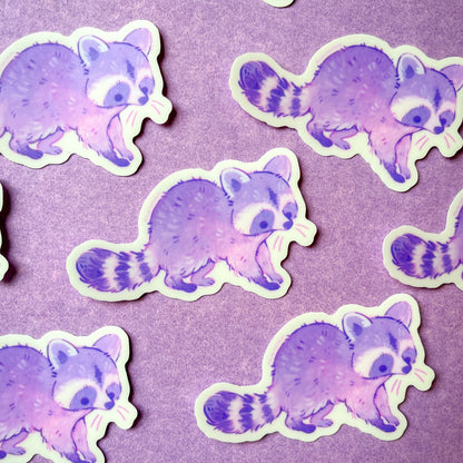 Raccoon Glow-in-the-Dark Sticker