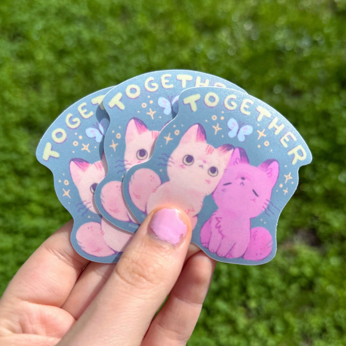 Together Kitty Fundraising Sticker