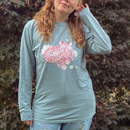 Snow Leopard Long Sleeve Shirt