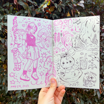 "Ambling" 2023 Sketchbook Zine