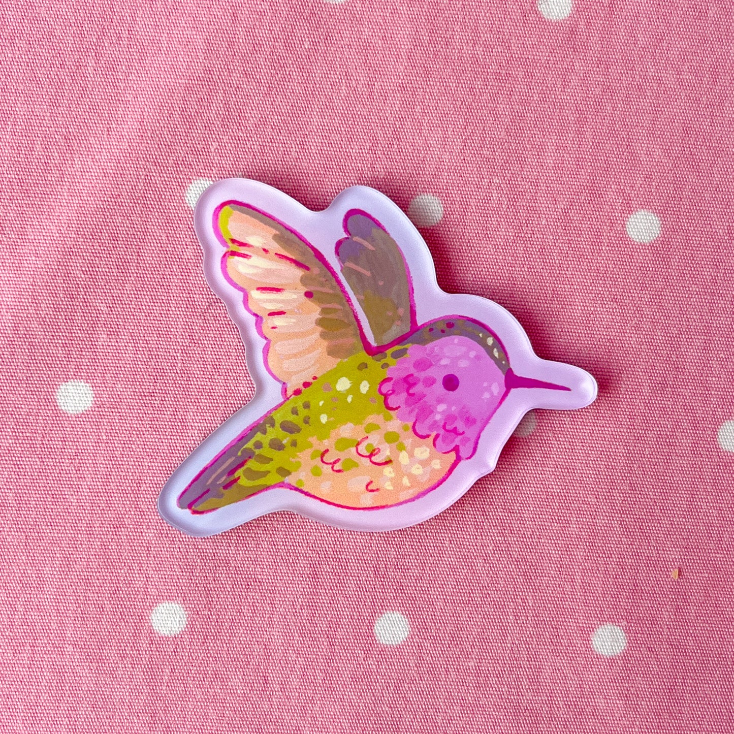 Hummingbird Acrylic Magnet