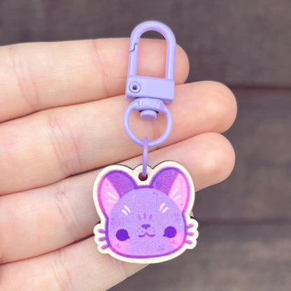 Cat Wooden Keychains (Multiple Designs!)