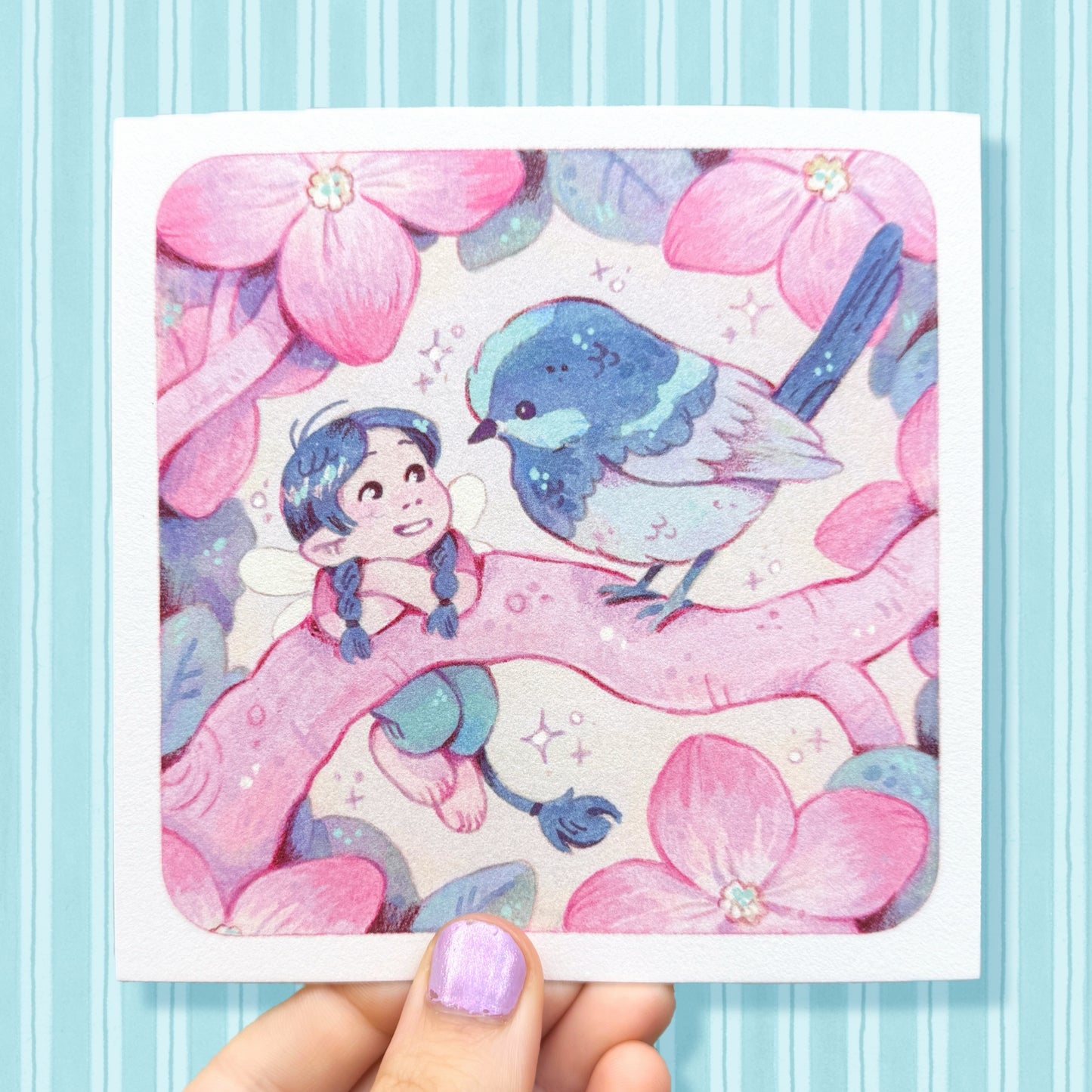 Fairy Wren 5x5 Print