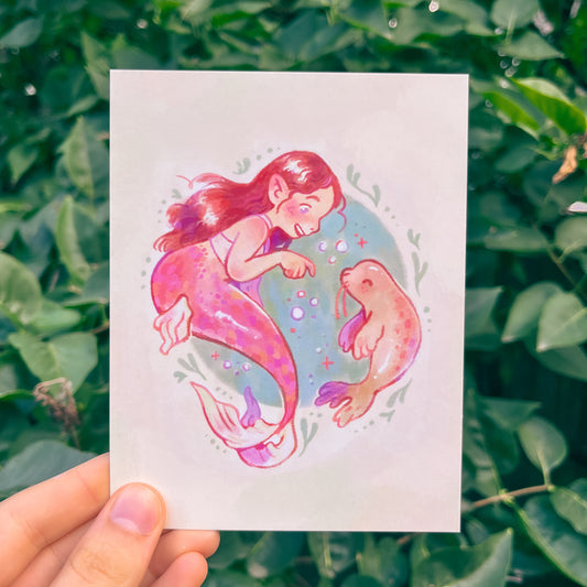 Mermaid Postcard Print