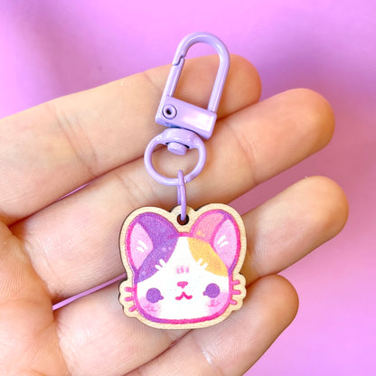 Cat Wooden Keychains (Multiple Designs!)