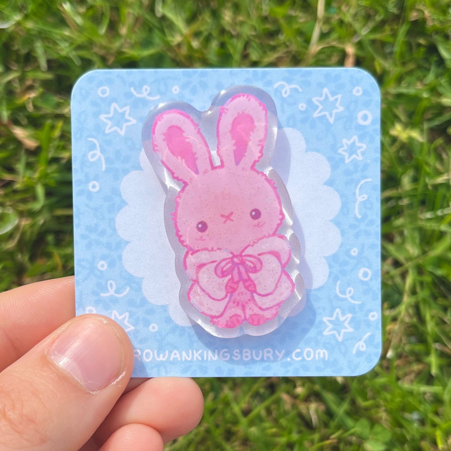 Jelly the Rabbit Acrylic Pin