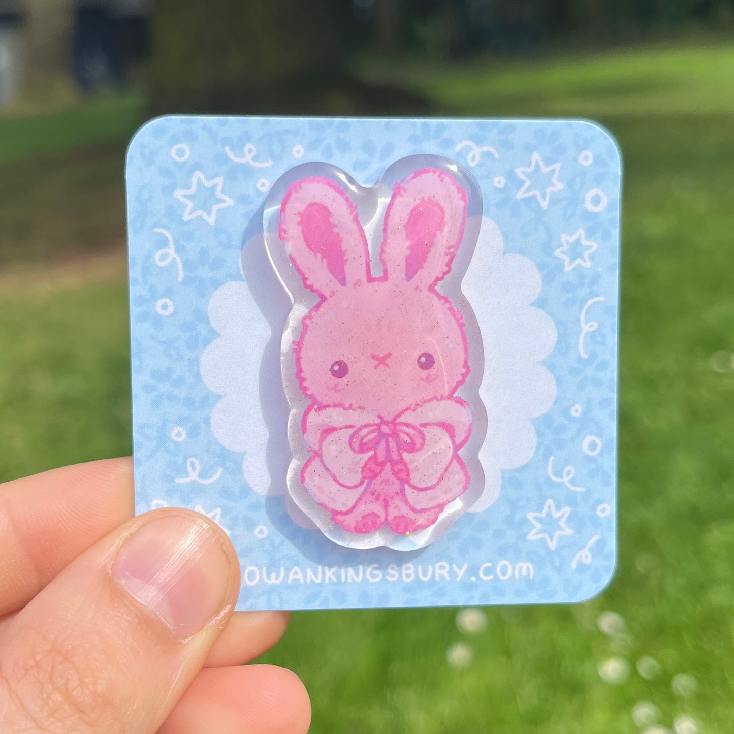 Jelly the Rabbit Acrylic Pin