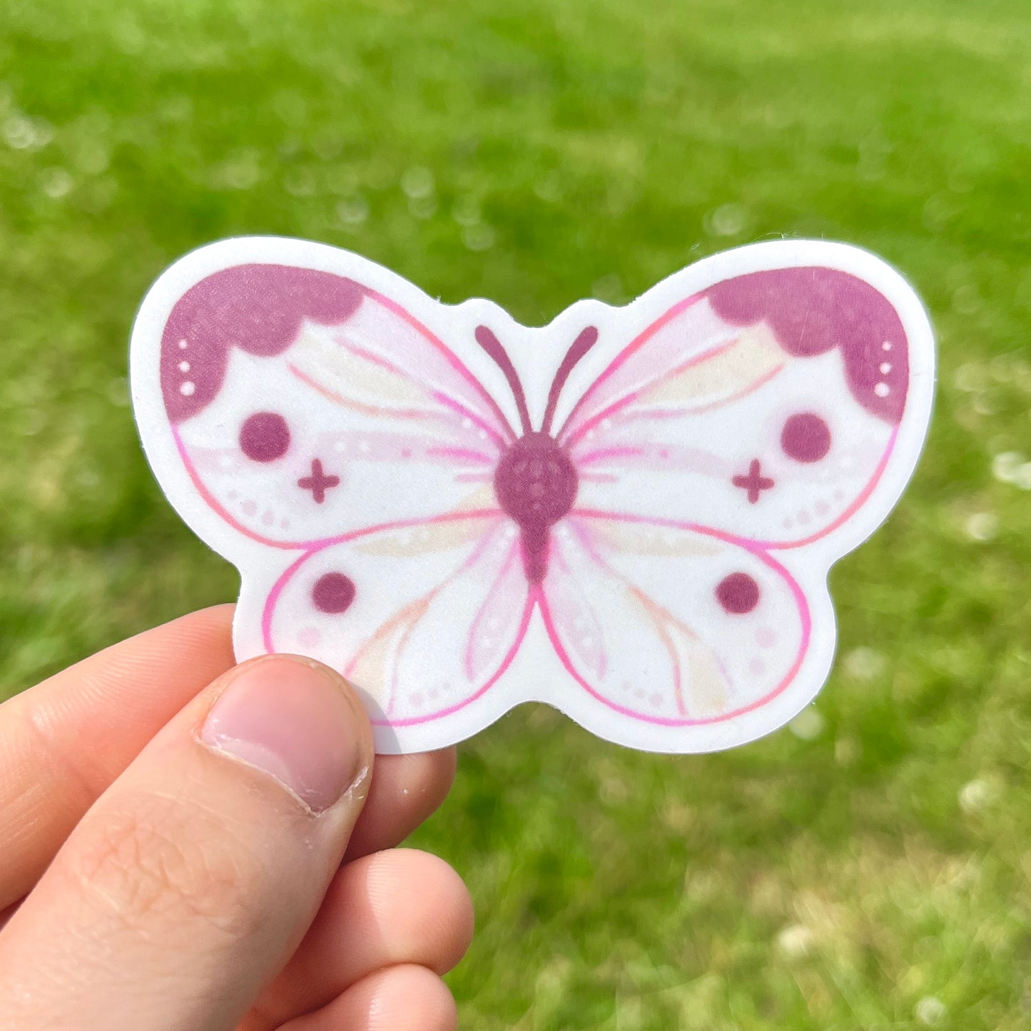 White Butterfly Sticker