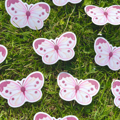 White Butterfly Sticker