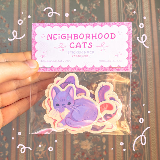 Neighborhood Cats Sticker Pack