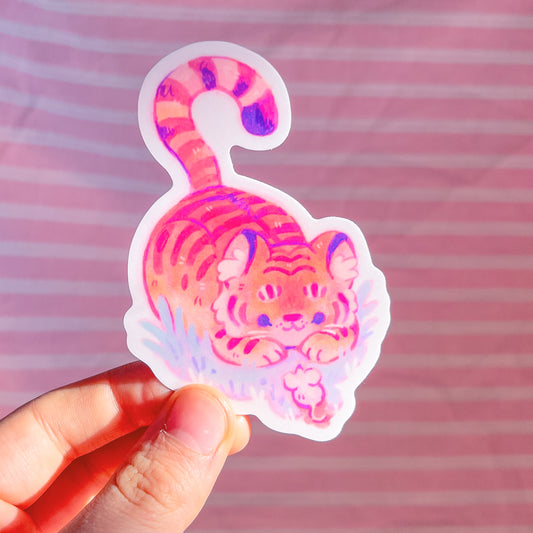 Tiger and Mouse Sticker