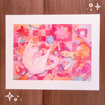 Cat Nap Print 8x10