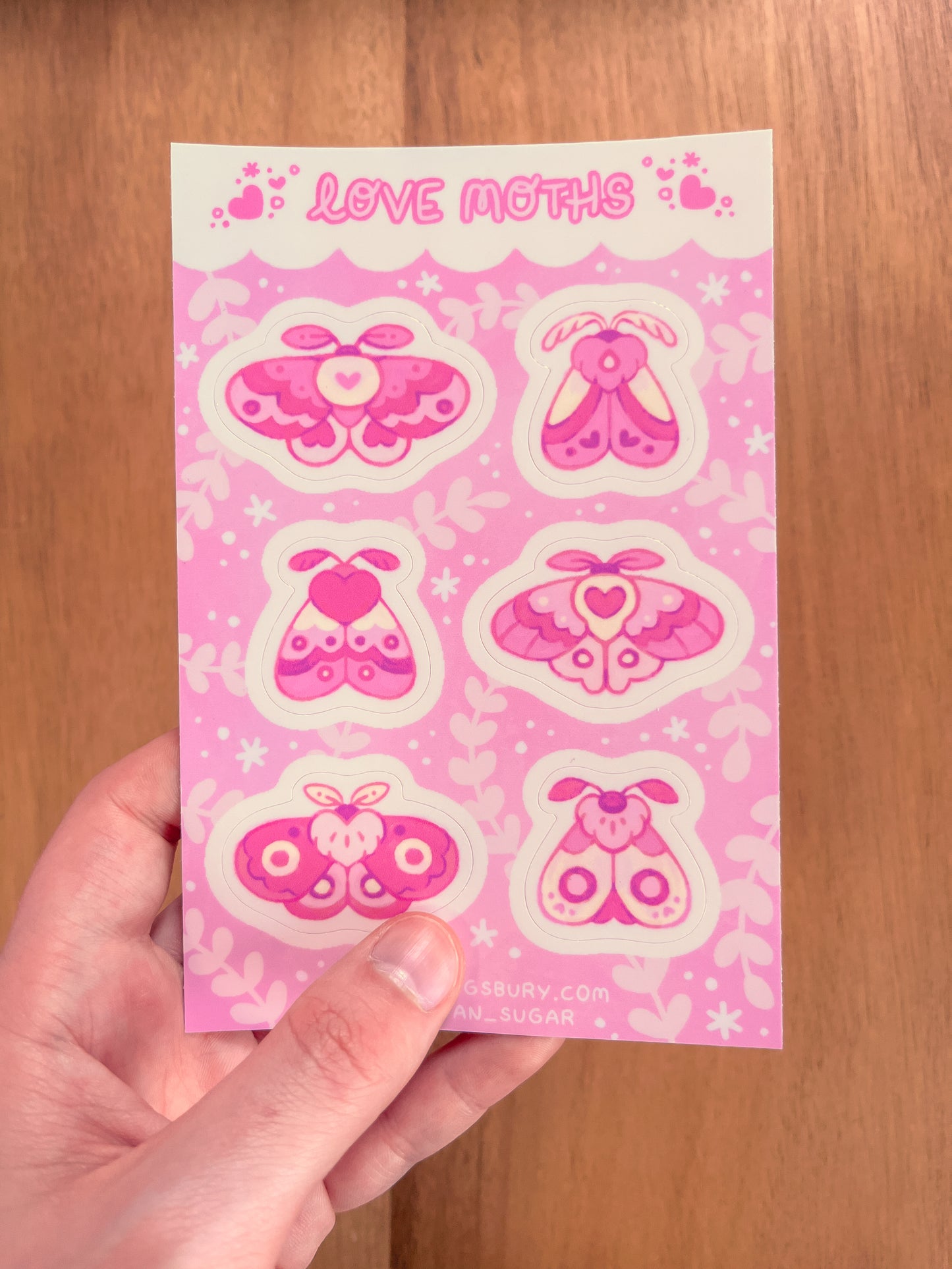 Love Moths Sticker Sheet