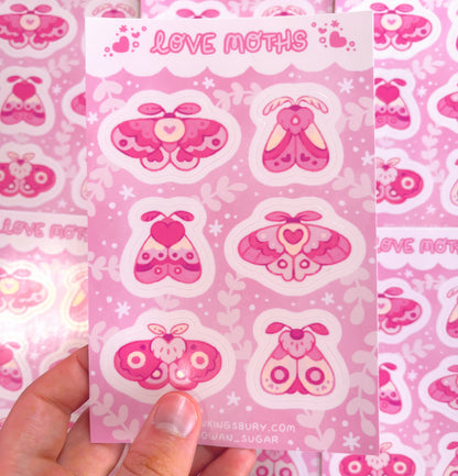 Love Moths Sticker Sheet