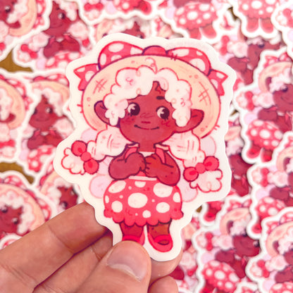 Toadstool Farmer Fairy Sticker