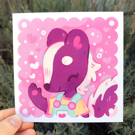 Juniper the Skunk Print 5x5