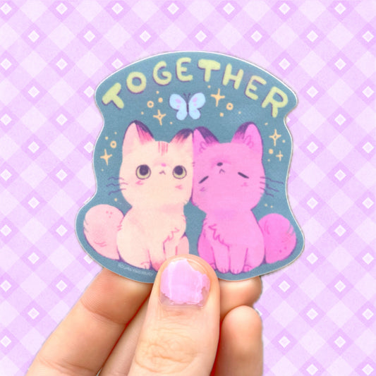 Together Kitty Fundraising Sticker