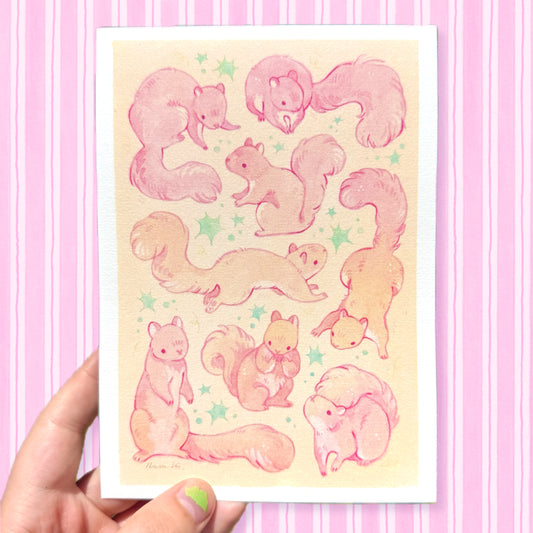 Squirrels Print 5x7